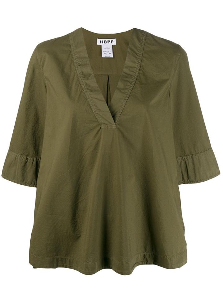 Hope Cotton Blouse - Green