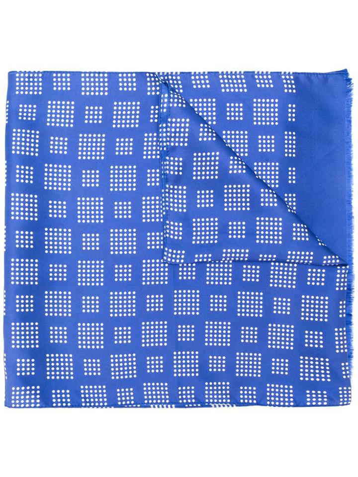 Dell'oglio Polka Dot Scarf - Blue