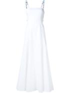 Rosie Assoulin 'gazelle' Colour Grommet Dress, Women's, Size: 6, White, Cotton/spandex/elastane