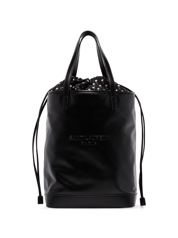 Saint Laurent Teddy Logo Tote Bag - Black
