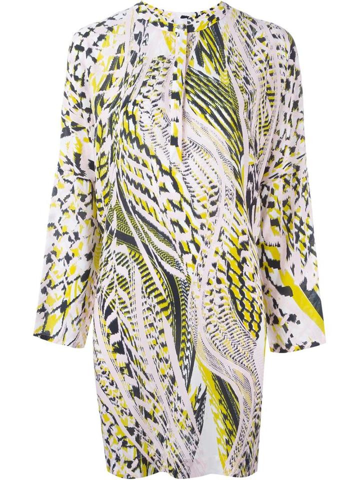 Lala Berlin Multi Print Shirt Dress, Women's, Size: M, Pink/purple, Viscose