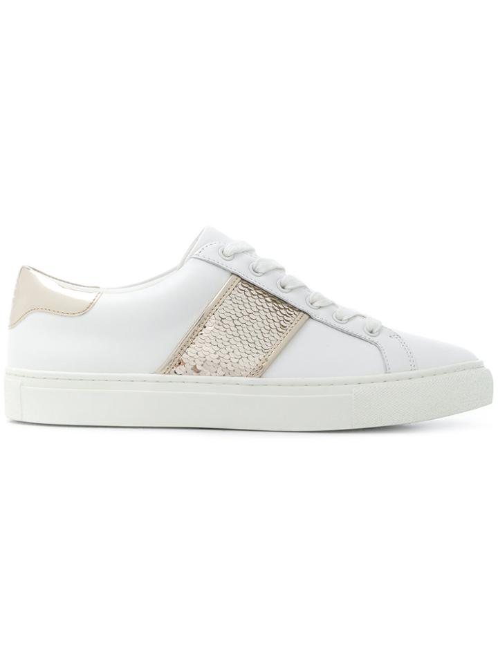 Tory Burch Carter Sequin Sneakers - White