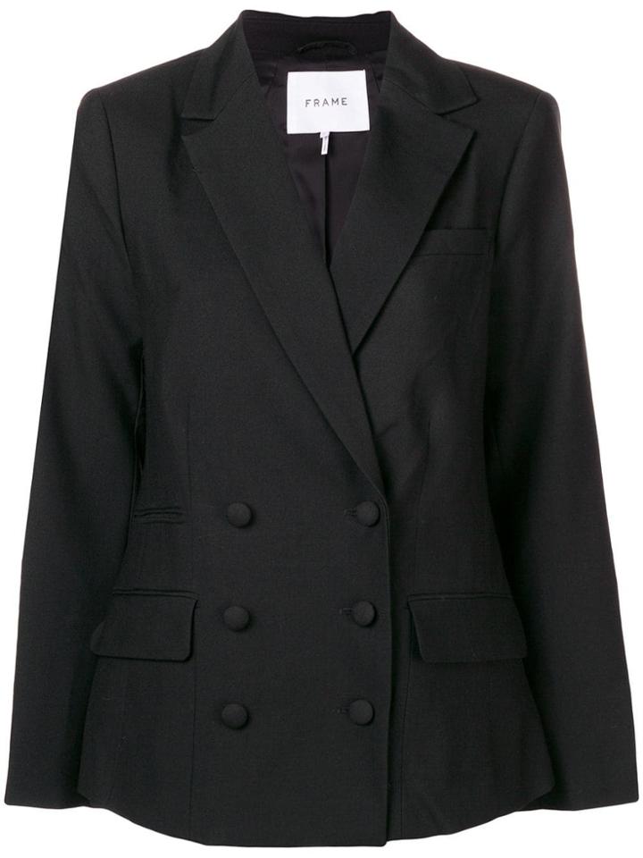 Frame Denim Double-breasted Blazer - Black