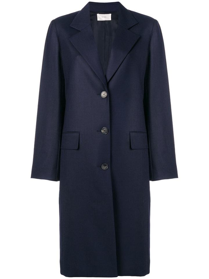 The Row Single Breasted Coat - Blue