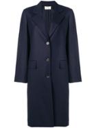 The Row Single Breasted Coat - Blue