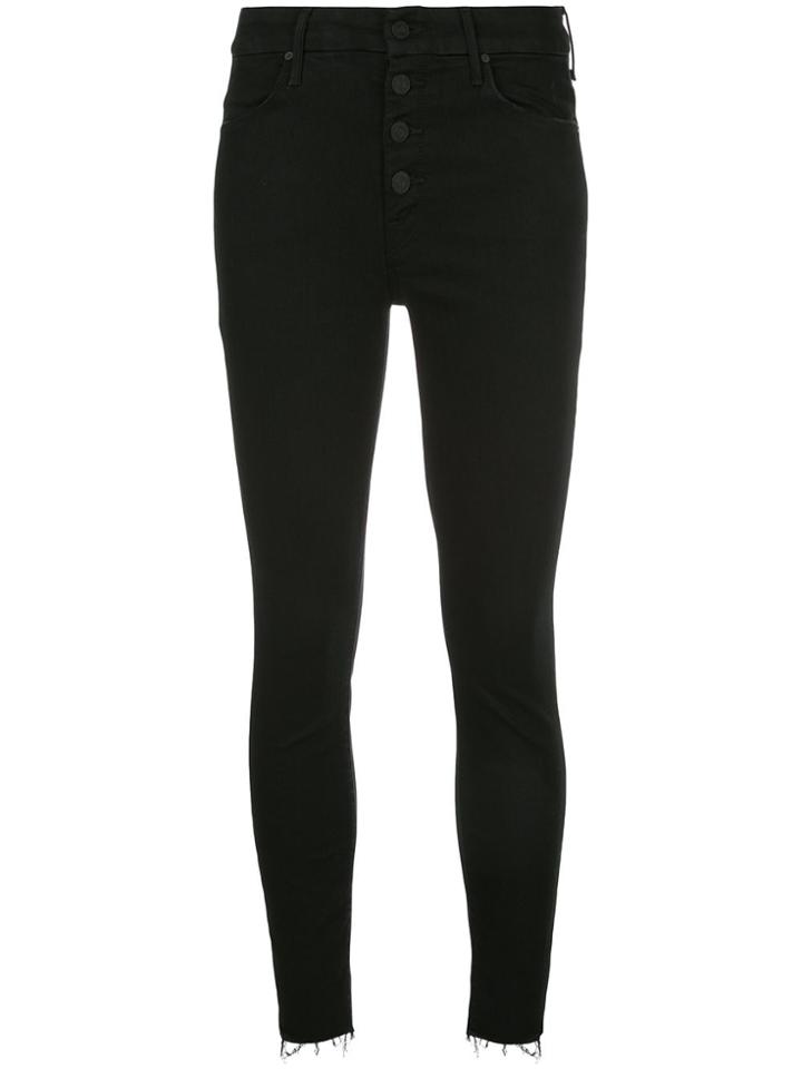 Mother Mother High-rise Skinny Jeans - Black