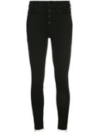 Mother Mother High-rise Skinny Jeans - Black