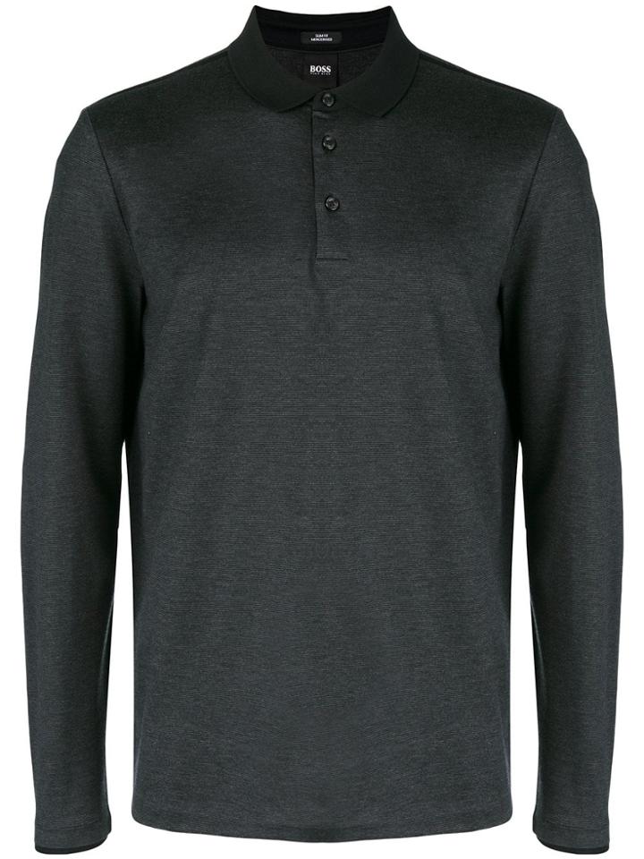 Boss Hugo Boss Long-sleeve Polo Top - Black