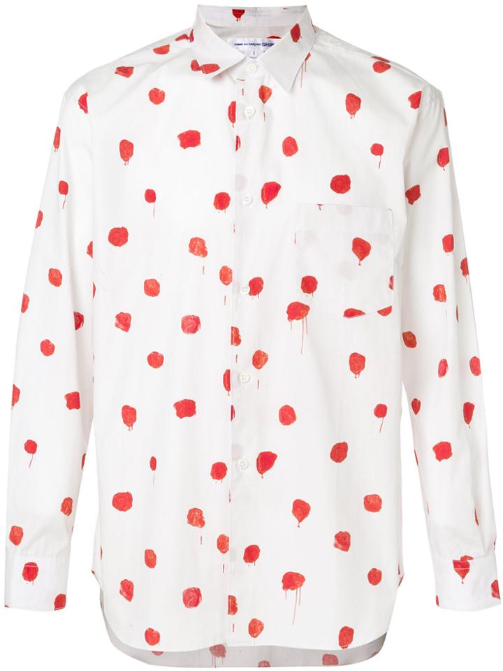 Comme Des Garçons Shirt Mary Heilmann Print Shirt - White