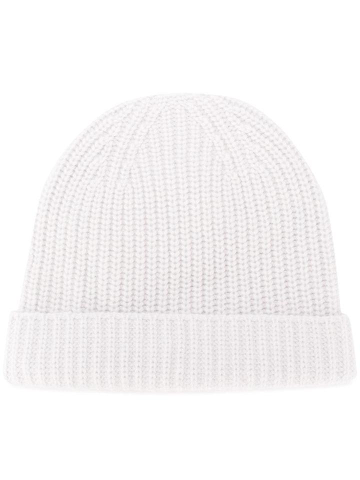 Cruciani Knitted Beanie Hat - Grey