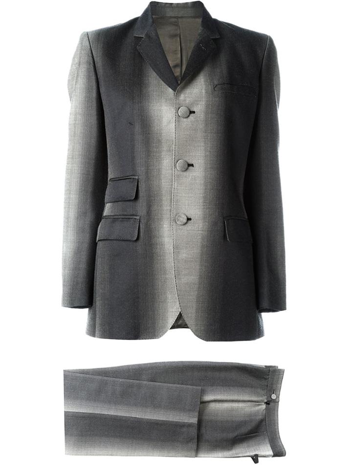 Jean Paul Gaultier Vintage Degradé Print Suit - Brown
