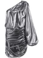Michelle Mason One Sleeve Mini Dress - Grey