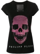 Philipp Plein Swarovski Skull T-shirt - Black