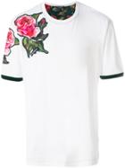Dolce & Gabbana Rose Patch T-shirt - White