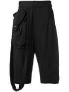 Chalayan Side Pocket Shorts - Black