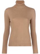 Max Mara Slim Fit Polo Neck - Nude & Neutrals