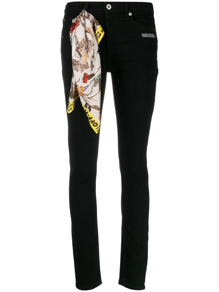 Off-white Skinny Leg Jeans - Black