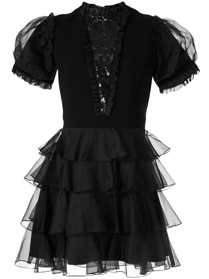 Macgraw Chapter Ruffled Dress - Black