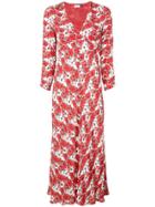 Rixo Diana Floral Print Dress - Red