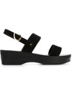 Ancient Greek Sandals Dinami Sabot Sandals, Women's, Size: 37, Black, Suede/rubber/leather