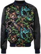 Versace Baroque Quilted Jacket - Black