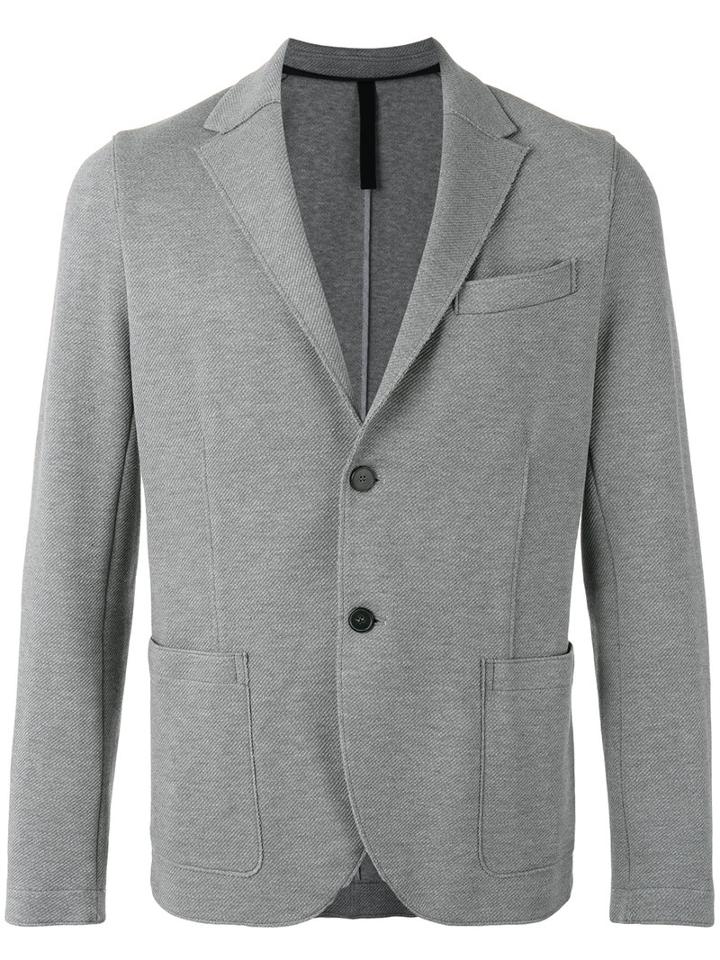 Patch Pockets Blazer - Men - Cotton - 6, Grey, Cotton, Harris Wharf London