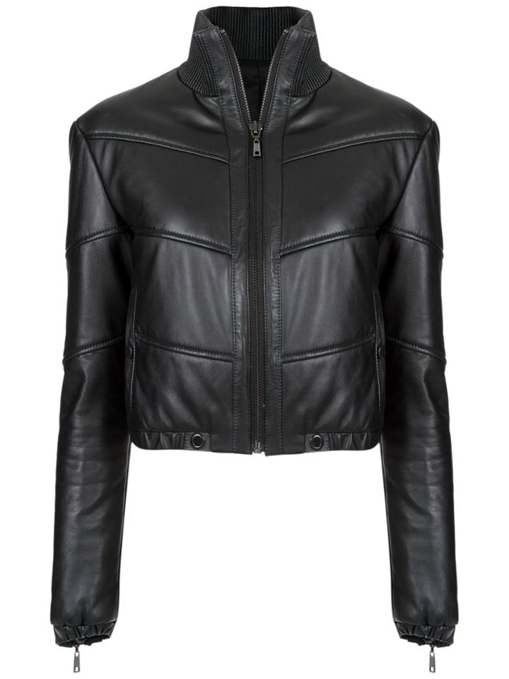 Andrea Bogosian Quilted Leather Jacket - Black