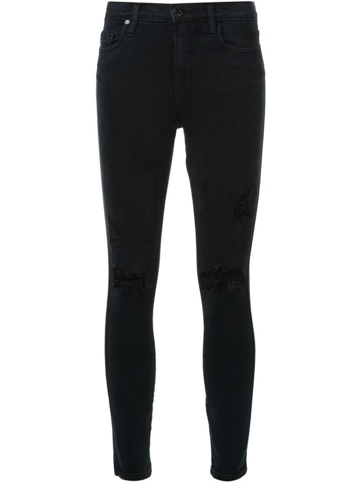 Nobody Denim Cult Skinny Ankle Jeans, Women's, Size: 31, Black, Cotton/spandex/elastane/rayon/polyester