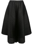 Pleats Please By Issey Miyake Cropped Micro Pleated Trousers - Black