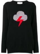 Alberta Ferretti Lightning Intarsia Jumper - Black