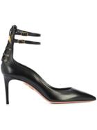 Aquazzura Double Ankle Strap Pumps - Black