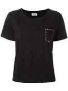 Saint Laurent Studded Pocket T-shirt - Black