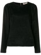Ulla Johnson Round Neck Corduroy Sweater - Black