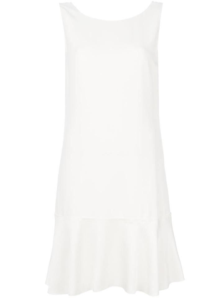 Theory Peplum Hem Mini Dress - White