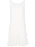 Theory Peplum Hem Mini Dress - White