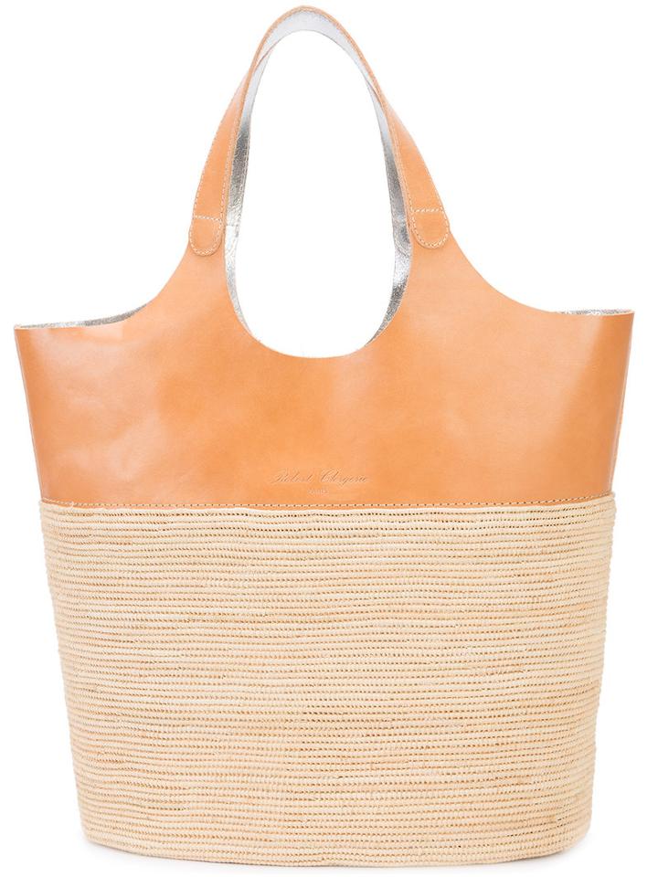 Robert Clergerie 'chantal' Tote Bag, Women's, Nude/neutrals, Raffia/leather