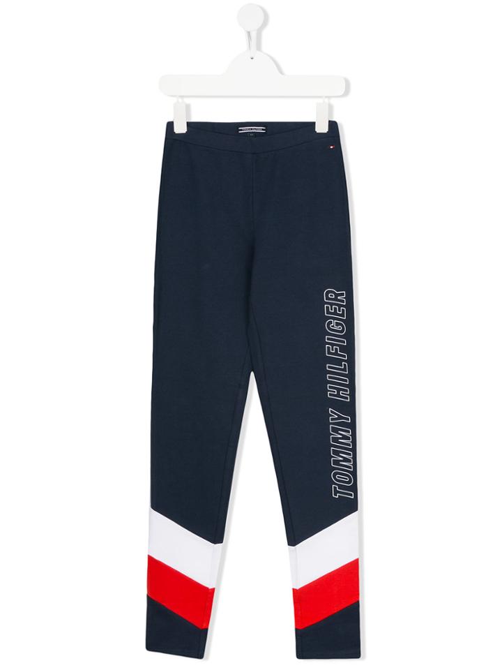 Tommy Hilfiger Junior Teen Double Stripe Casual Trousers - Blue