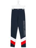 Tommy Hilfiger Junior Teen Double Stripe Casual Trousers - Blue