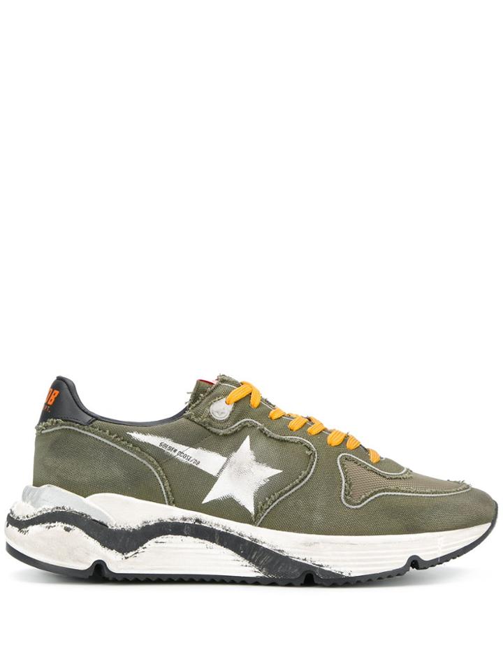 Golden Goose Low Top Superstar Sneakers - Green