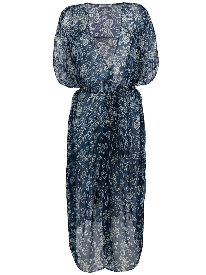 Mes Demoiselles Bromo Printed Kimono - Blue