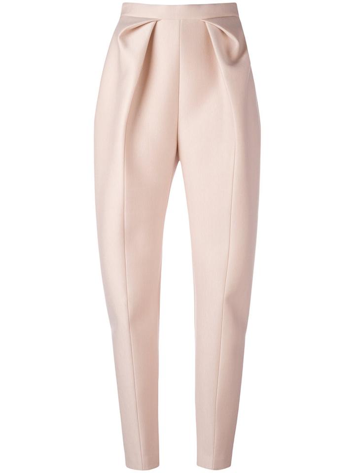 Delpozo High-waisted Origami Trousers, Women's, Size: 38, Pink/purple, Viscose/acetate