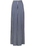 Dvf Diane Von Furstenberg Striped Wide-leg Trousers - Blue