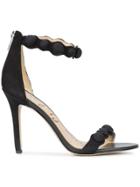 Sam Edelman Button Detail Sandals - Black