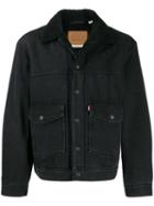 Levi's Monochrome Faux-fur Denim Jacket - Black
