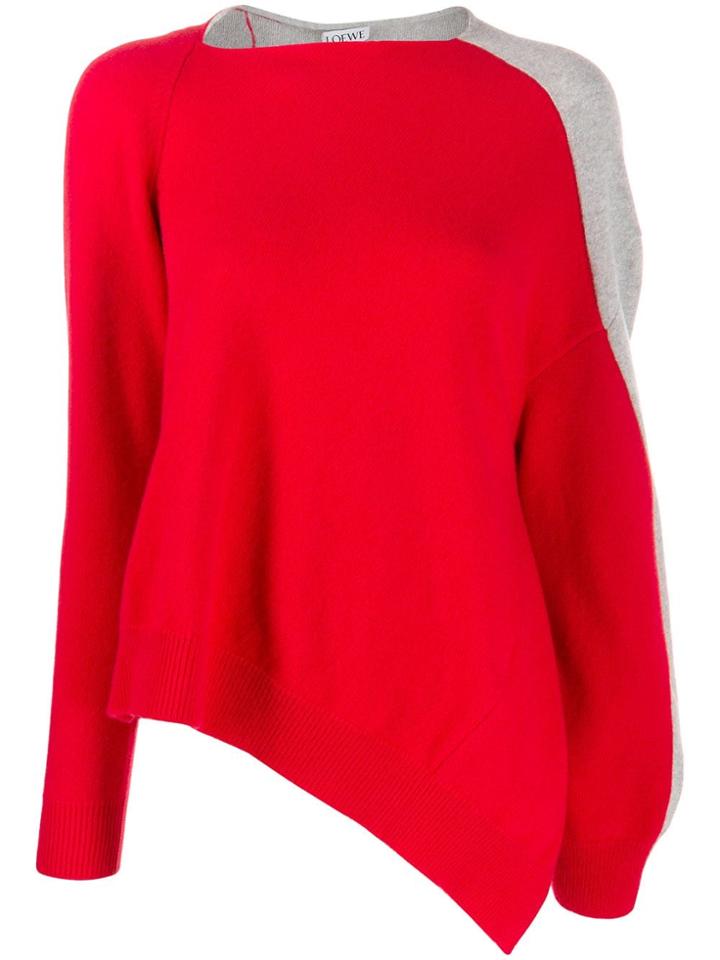 Loewe Asymmetric Two-tone Jumper - Grey