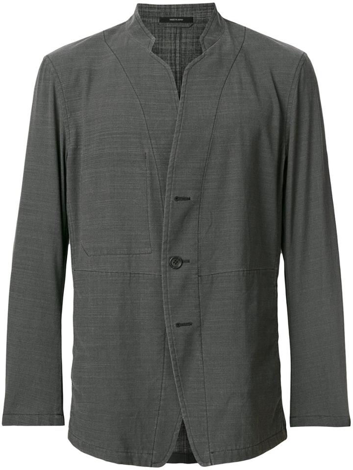 Issey Miyake Buttoned Blazer - Grey