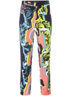Versace 'jagged Baroque' Cropped Trouser
