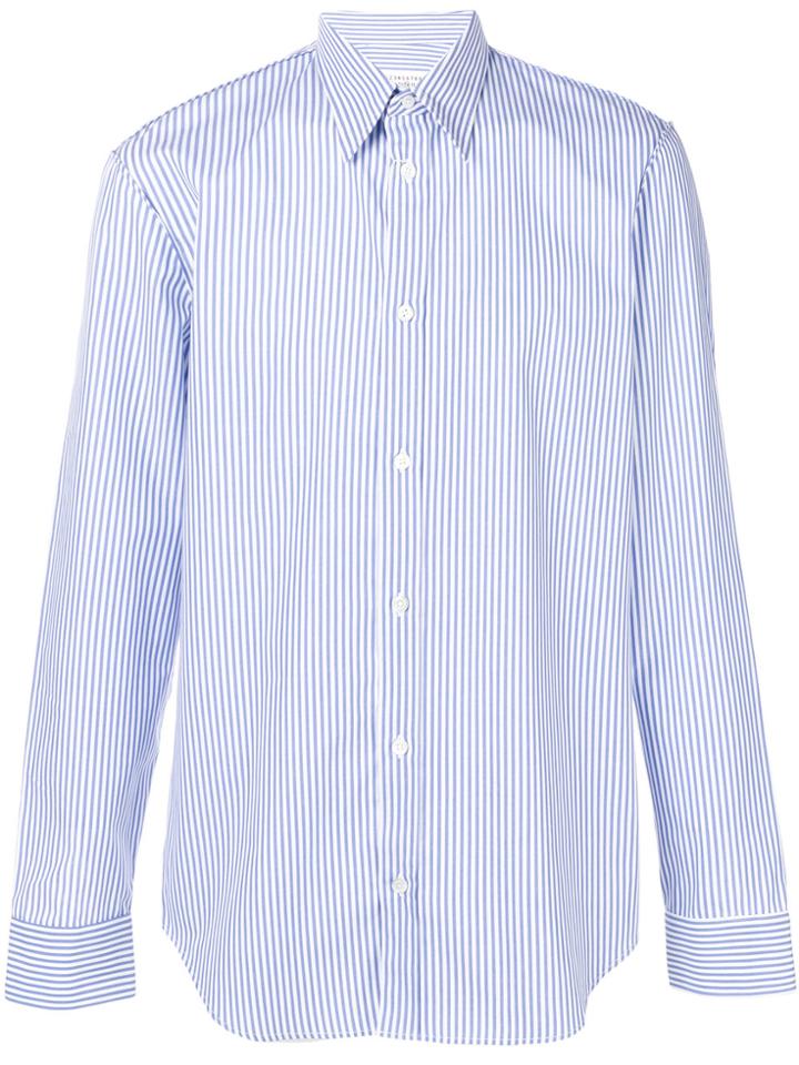 Maison Margiela Striped Classic Shirt - Blue