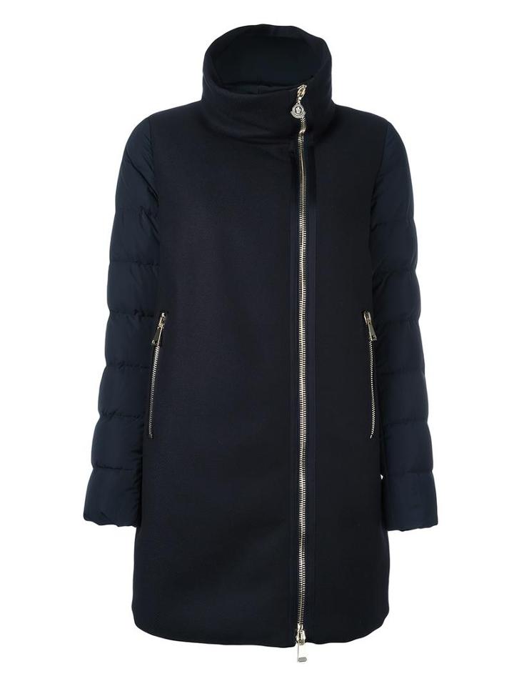 Moncler 'aglaia' Padded Coat, Women's, Size: 2, Blue, Polyamide/polyester/virgin Wool/feather Down