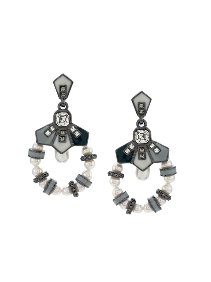 Camila Klein Embellished Earrings - Grafite